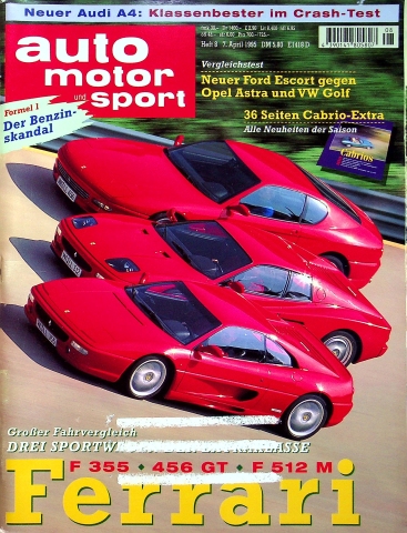 Deckblatt Auto Motor und Sport (08/1995)
